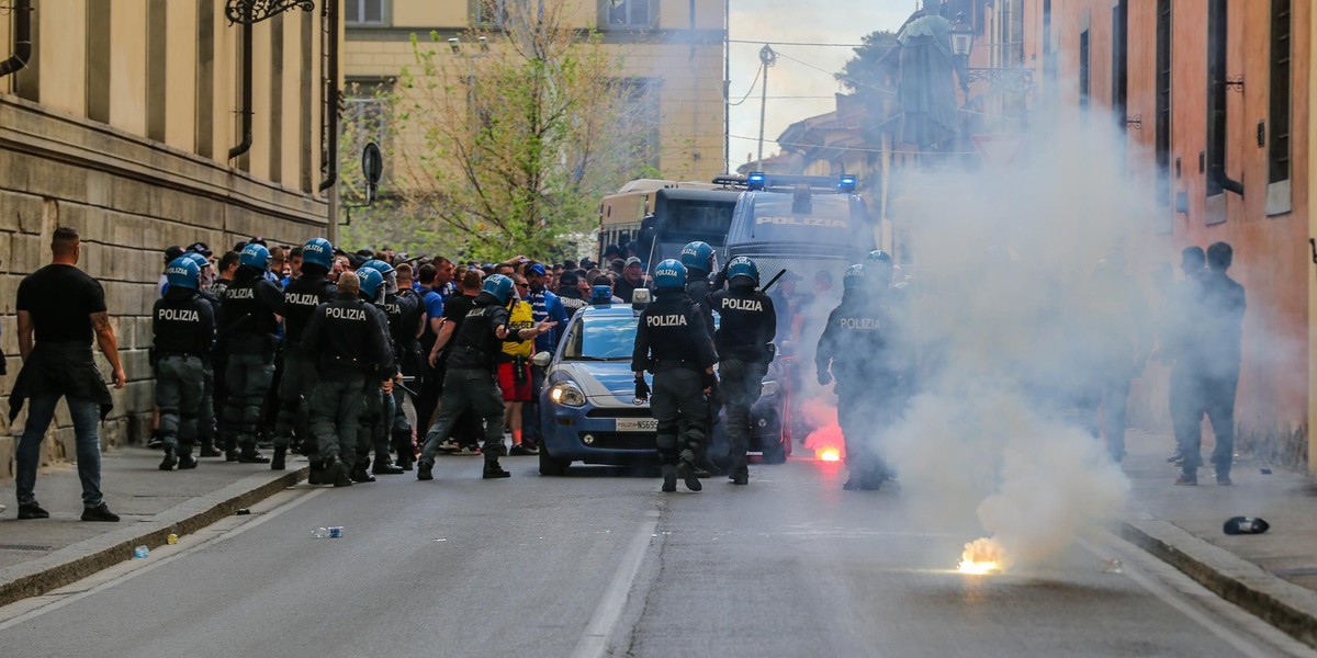 Przed meczem we Florencji doszło do nerwowych scen