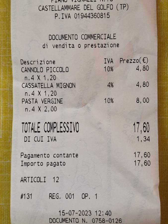 Cannoli predstavujú typický sicílsky dezert.