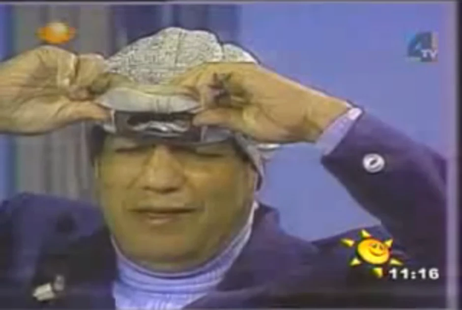 Rodolfo Gusman skida masku u emisiji