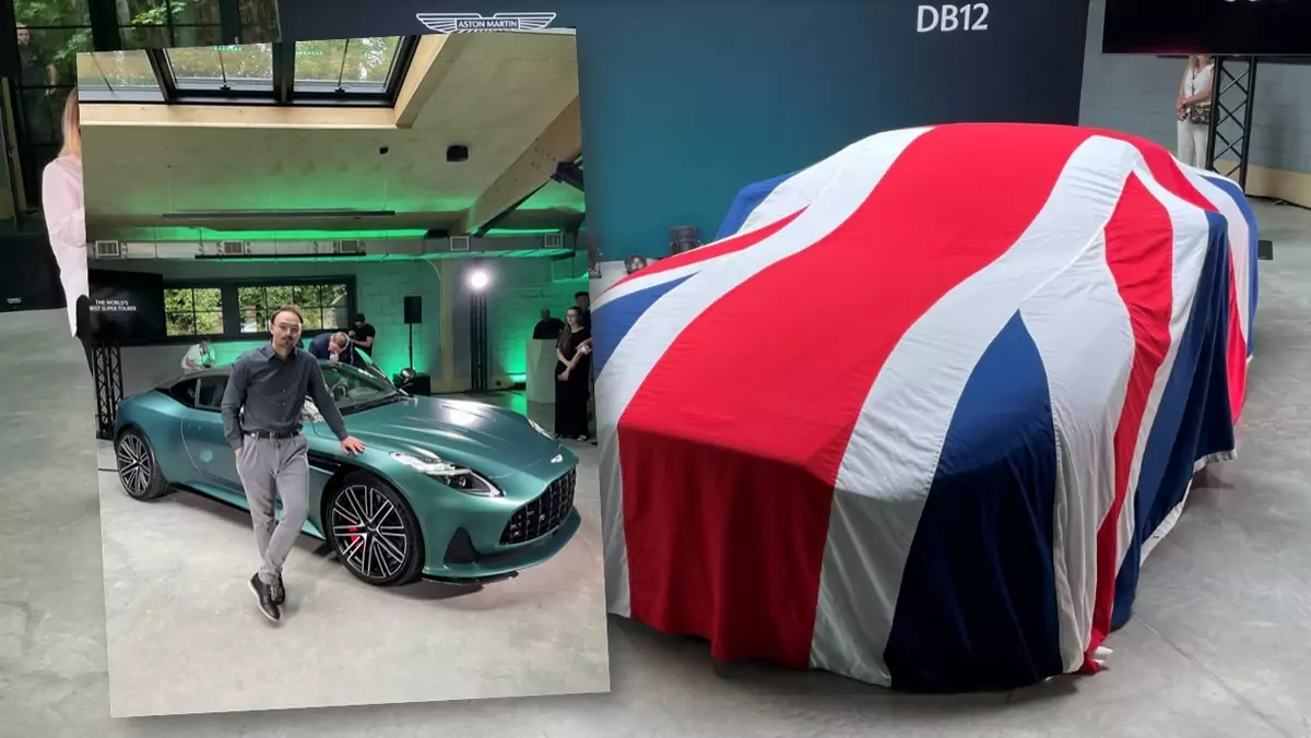 Aston Martin DB12 na polskiej premierze w Warszawie