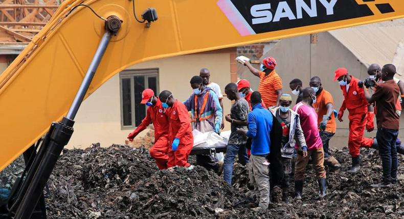 About 80 children are feared to be burried under the Kiteezi landfill