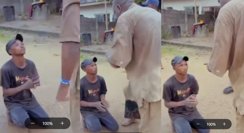 “I cast it out from your soul in Jesus name -Man delivers cable thief, says “we’ve forgiven you (video)