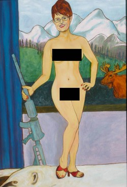 Nagi gubernator zawisł w pubie obok Palin