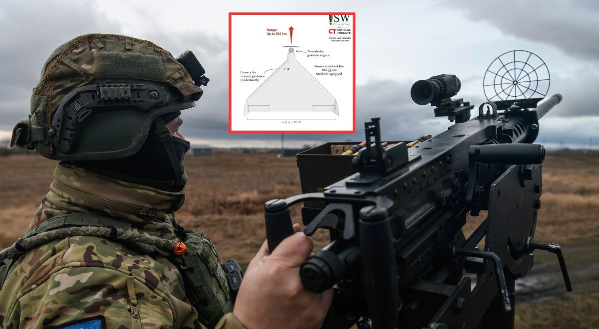 rosyjska armia atak dronów wojna w Ukrainie Starlink