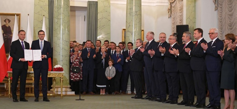 Prezydent Duda powołał nowy rząd Mateusza Morawieckiego. Premier ministrem sportu