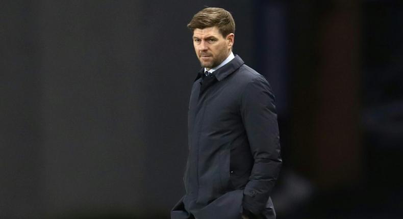 Rangers manager Steven Gerrard was sent to the stands as his side closed in on the Scottish Premiership title