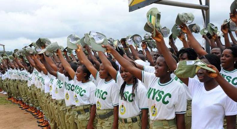 NYSC Corps members on parade