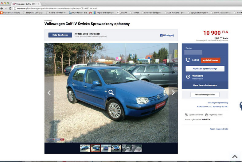 Auto z ogłoszenia - Volkswagen Golf IV 1.6