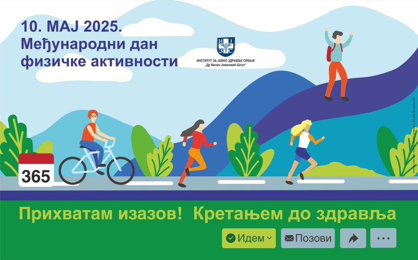 Međunarodni dan fizičke aktivnosti obeležava se svakig 10. maja