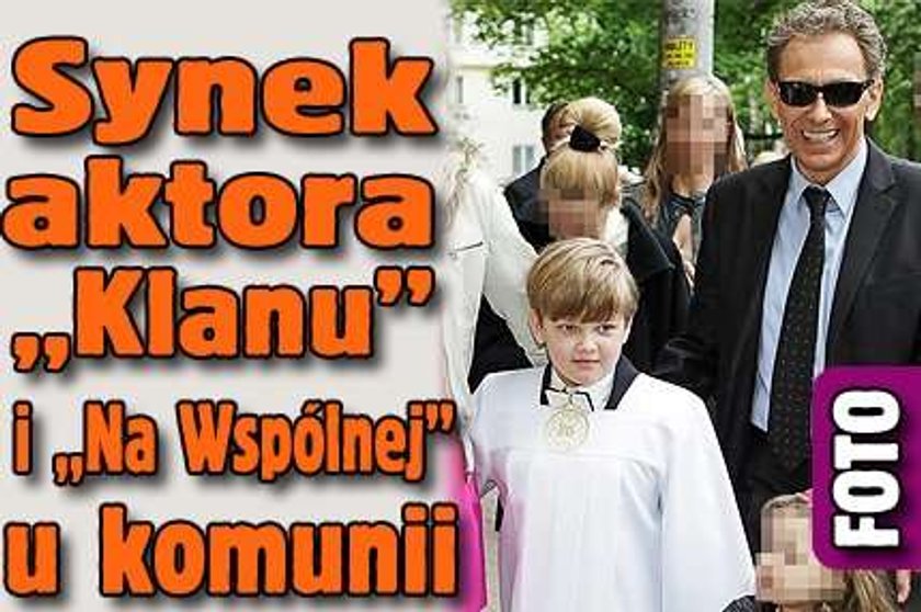 Synek aktora "Klanu" i "Na Wspólnej" u komunii. FOTO