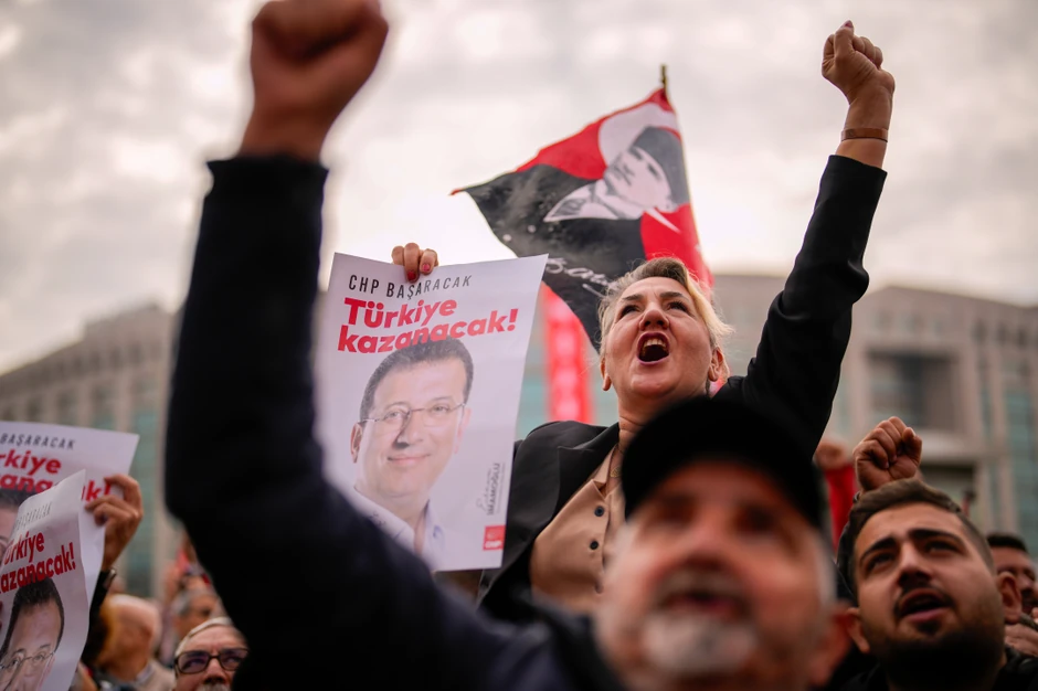 Protest podrške Ekremu Imamoglu u Istanbulu 26. oktobra