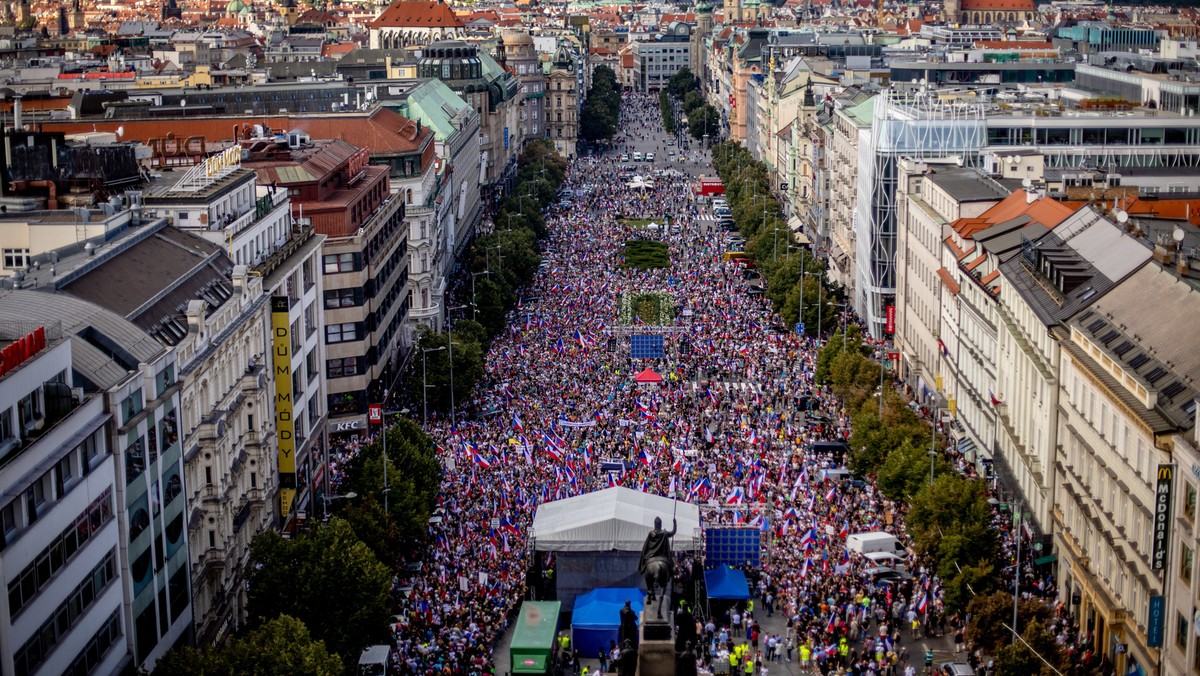 Protest w Pradze