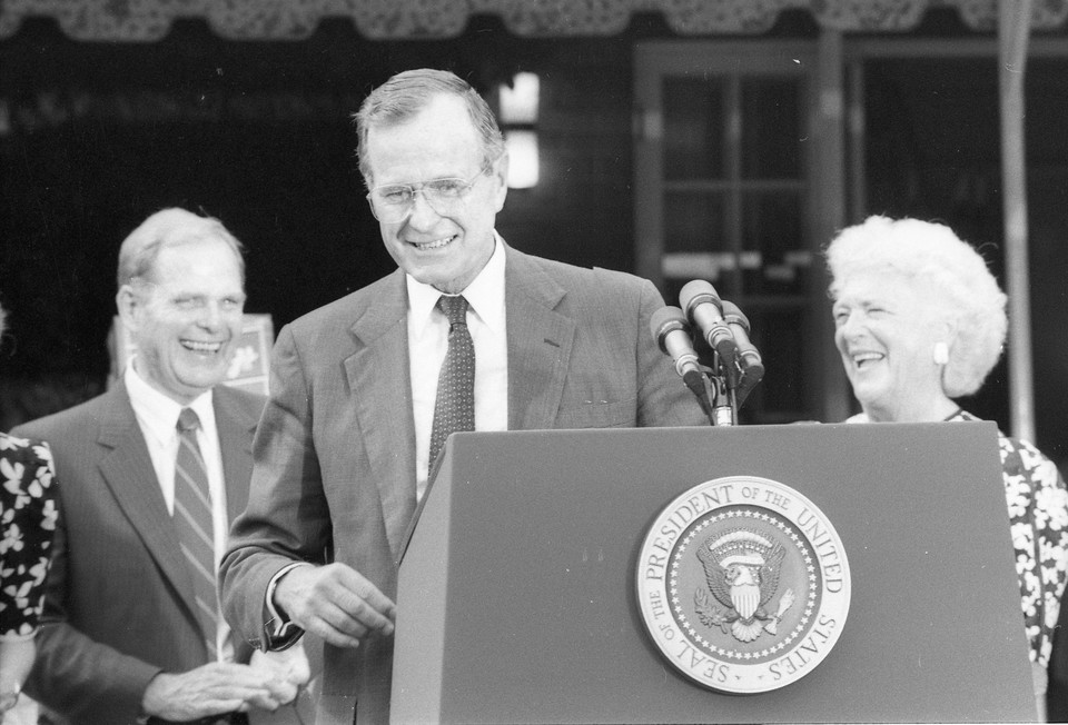 George H.W. Bush z wizyta w Polsce w 1989 roku