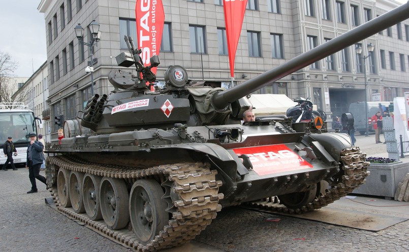 Czołg T-55 MERIDA z instalację gazową do silnika Diesla