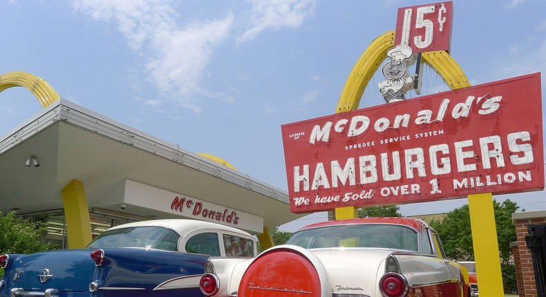 The first official McDonald's franchise opened on April 15, 1955, in Des Plaines, Illinois.REUTERS/Jim Young