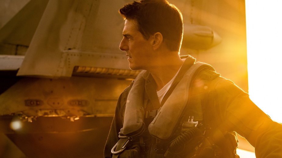 Tom Cruise w filmie "Top Gun: Maverick"