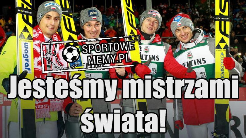 Memy po złotym medalu polskich skoczków