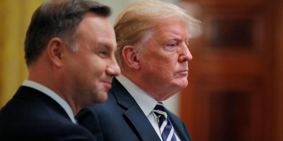 Andrzej Duda i Donald Trump