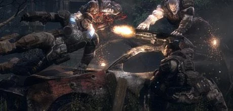 Screen z gry "Gears of War" (wersja na Xboxa 360)