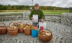 Oto król grzybiarzy! W ciągu trzech godzin miał siedem pełnych koszy! 