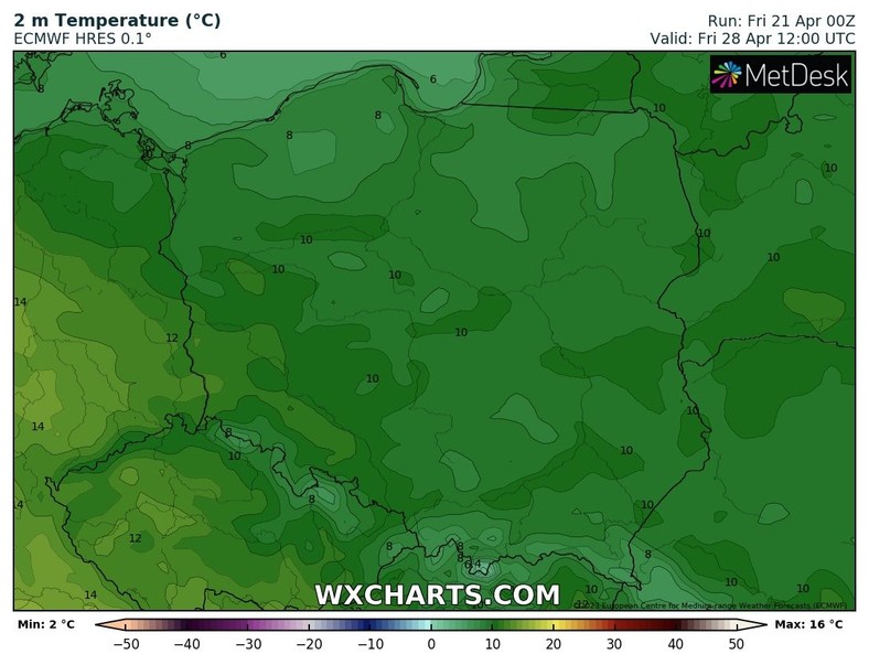 Temperatura pozostanie niska i w wielu miejscach będzie miała problemy z przekroczeniem 10 st. C