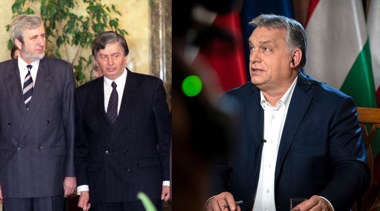 A politikus szerint Antall sosem nevezte meg Orbánt az utódjának, igaz, a miniszterelnök nem állította, csak nem cáfolta /Fotó: Northfoto