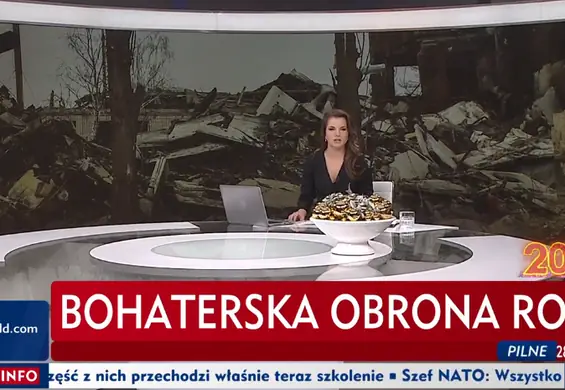 "Bohaterska obrona Rosji". Pracownik TVP, który zamieścił ten pasek, został zawieszony