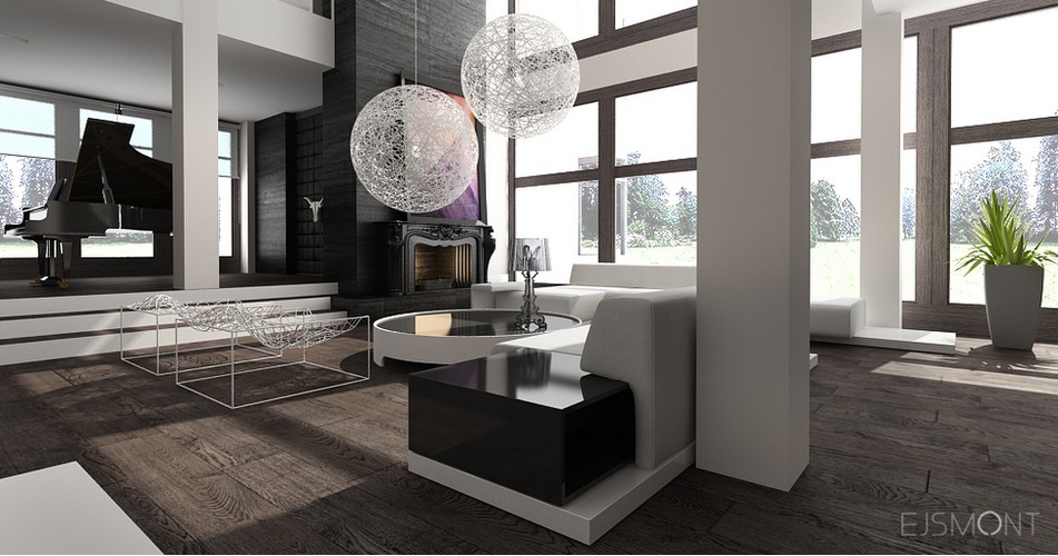 Nowoczesna rezydencja - projekt Ejsmont