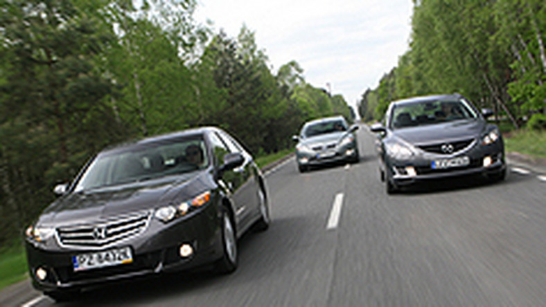 Honda Accord kontra Mazda 6 i Ford Mondeo Nowe pokusy