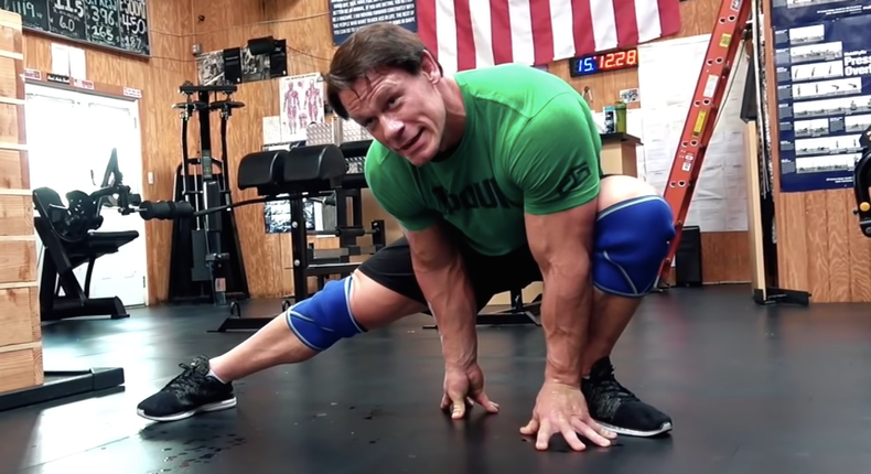 This Is How John Cena Warms Up Before a Workout