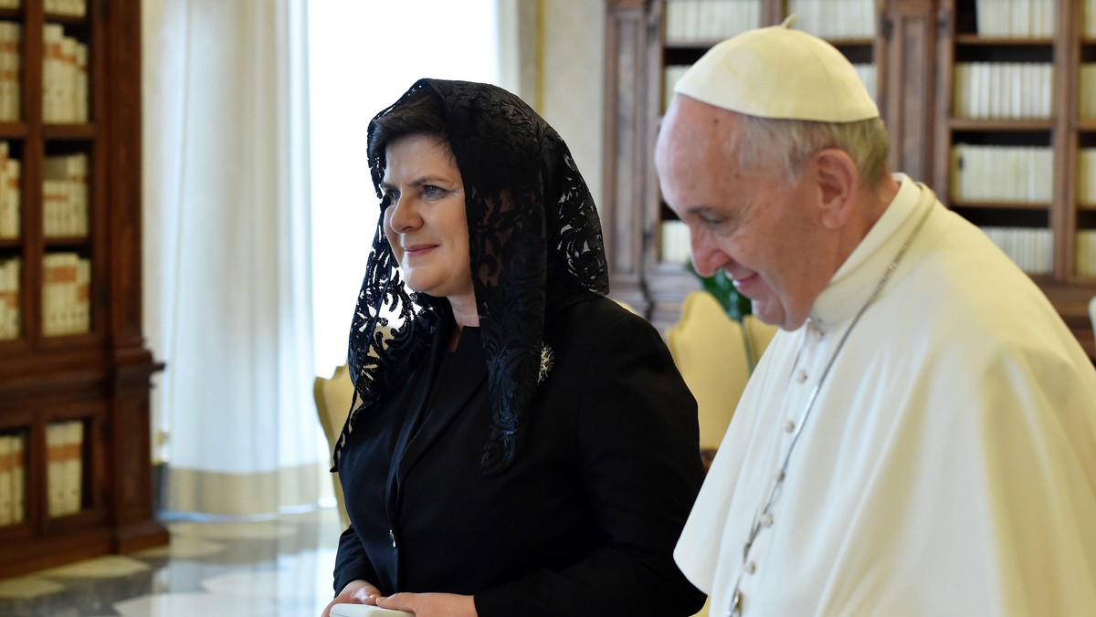 Beata Szydło, papież Franciszek