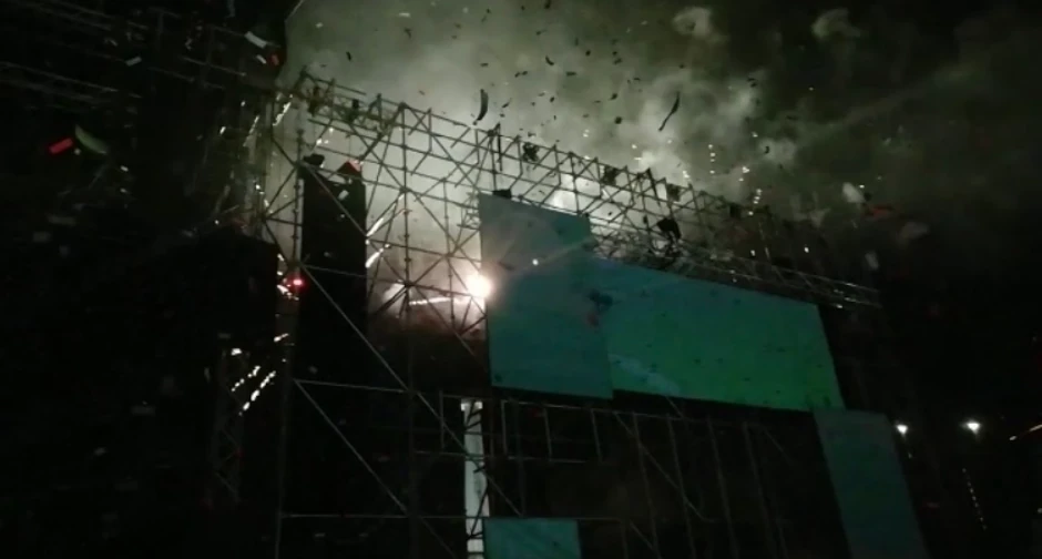 Vatromet na Breninom nastupu