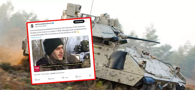 Wiedzieli, gdzie strzelać z gier komputerowych. Załoga Bradleya o zniszczeniu T-90M