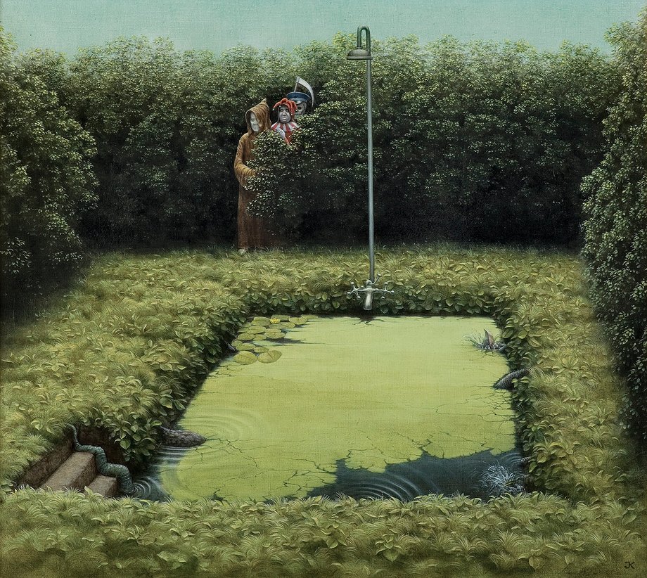 "Inkwizytorzy", Jacek Yerka, 1983