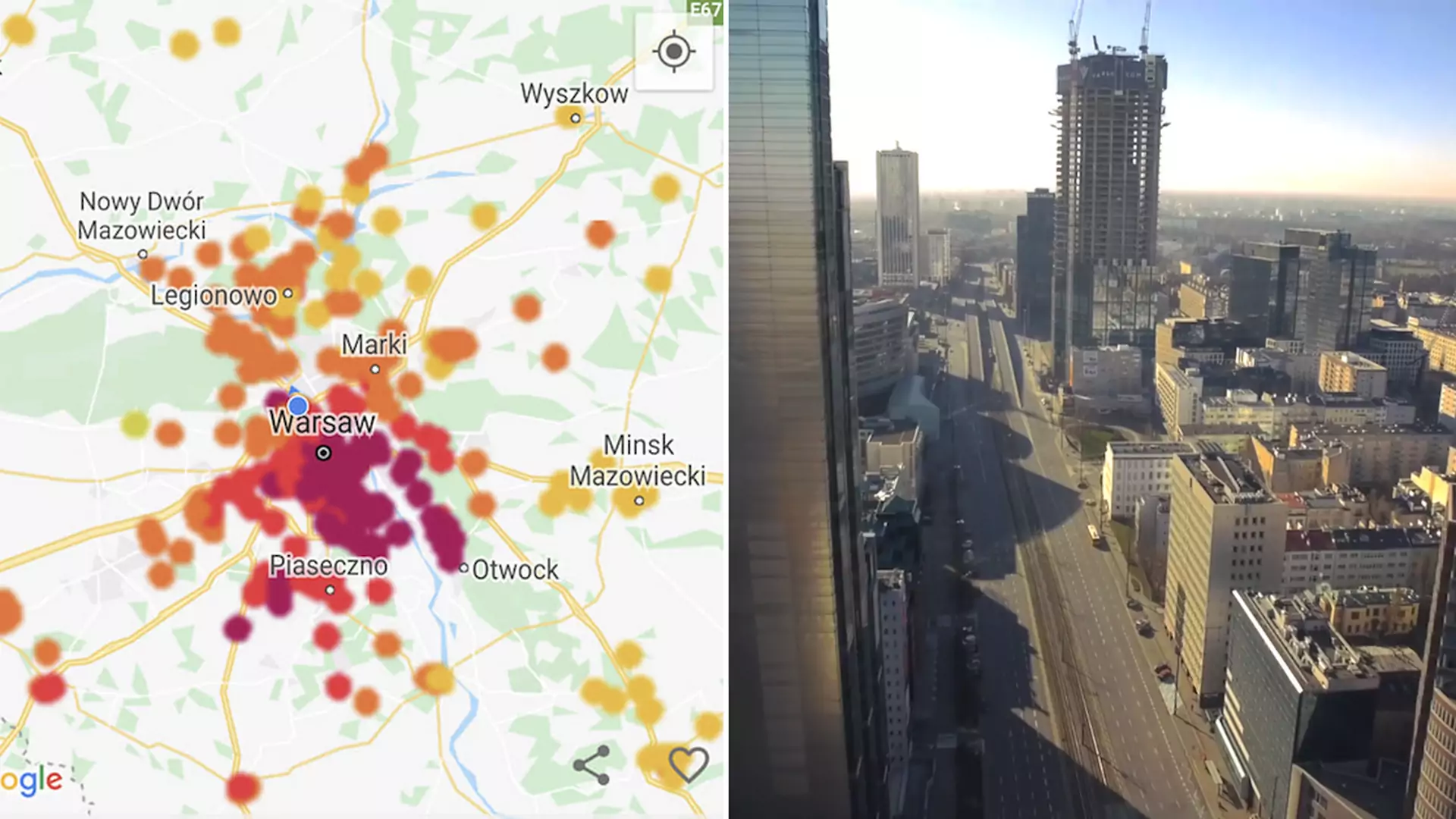 Czemu Warszawa miała najgorsze powietrze na świecie w ciepły dzień bez aut?