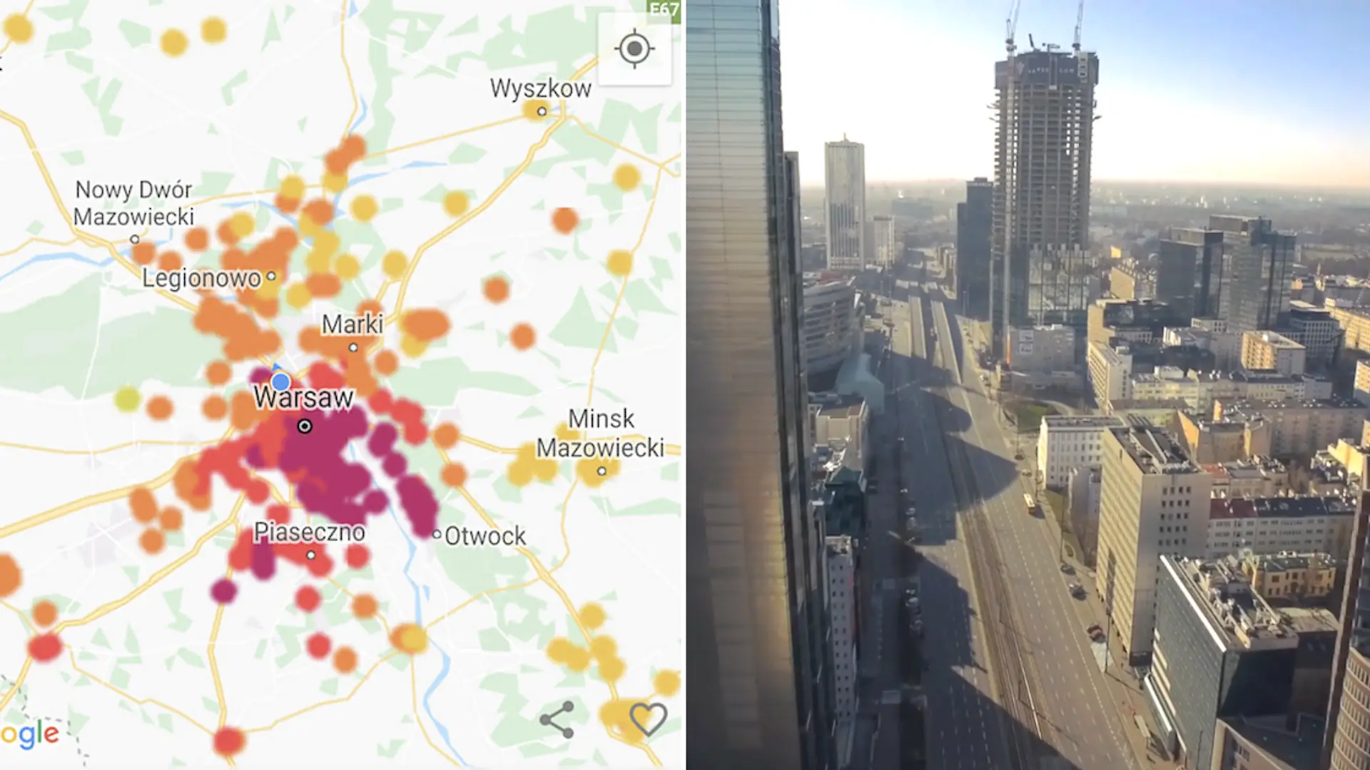 Czemu Warszawa miała najgorsze powietrze na świecie w ciepły dzień bez aut?