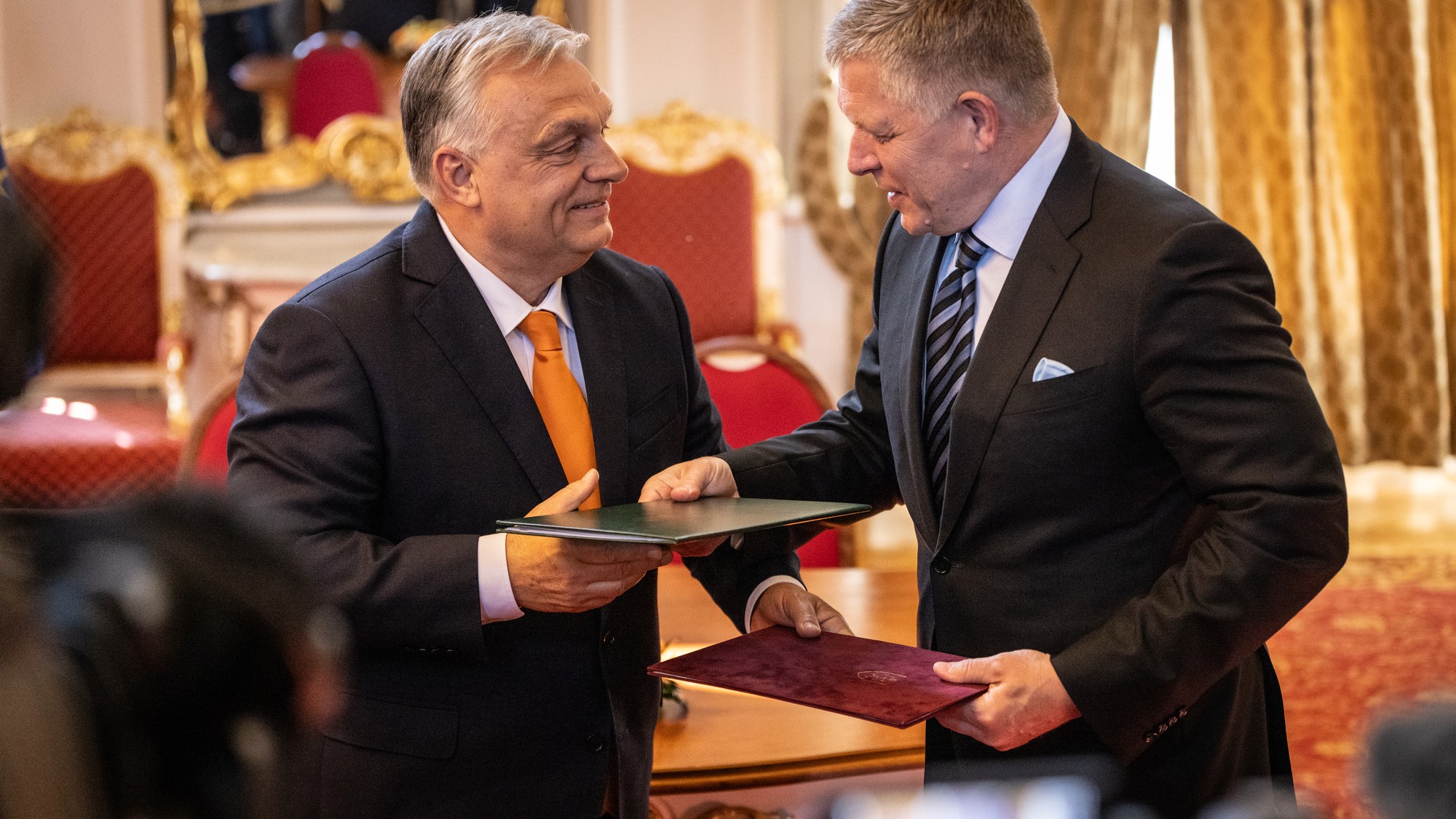 Stretnutie Roberta Fica a Viktora Orbána na Úrade vlády SR 28.4.2025
