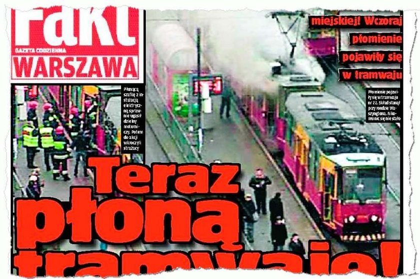 Tramwaj w płomieniach