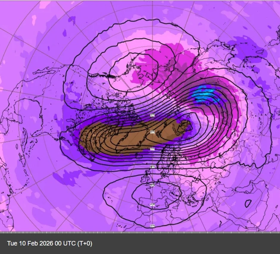 Rotiranje polarnog vrtloga