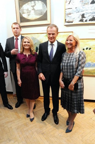 Małgorzata i Donald Tuskowie na urozinach Lecha Wałęsy, wrzesień 2013 r.