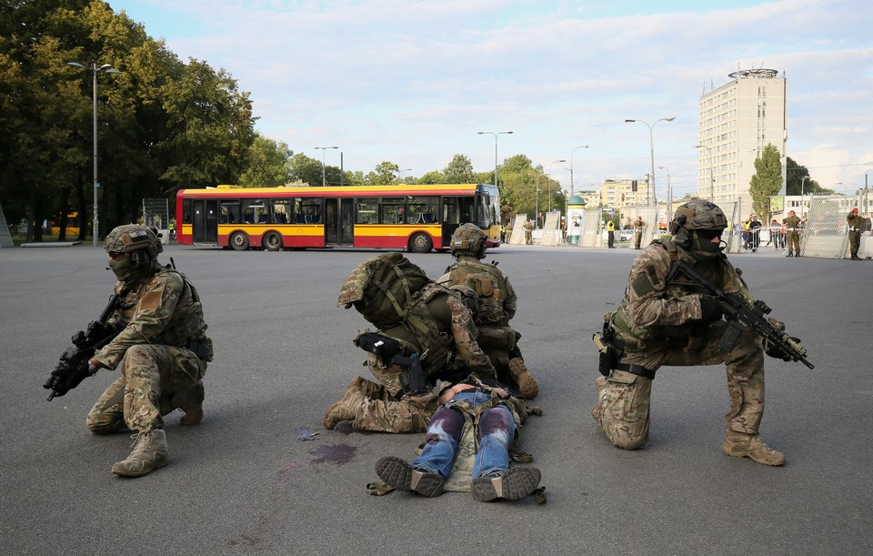 WARSZAWA SZCZYT NATO STADION PGE NARODOWY PRZYGOTOWANIA (funkcjonariusze GROM)