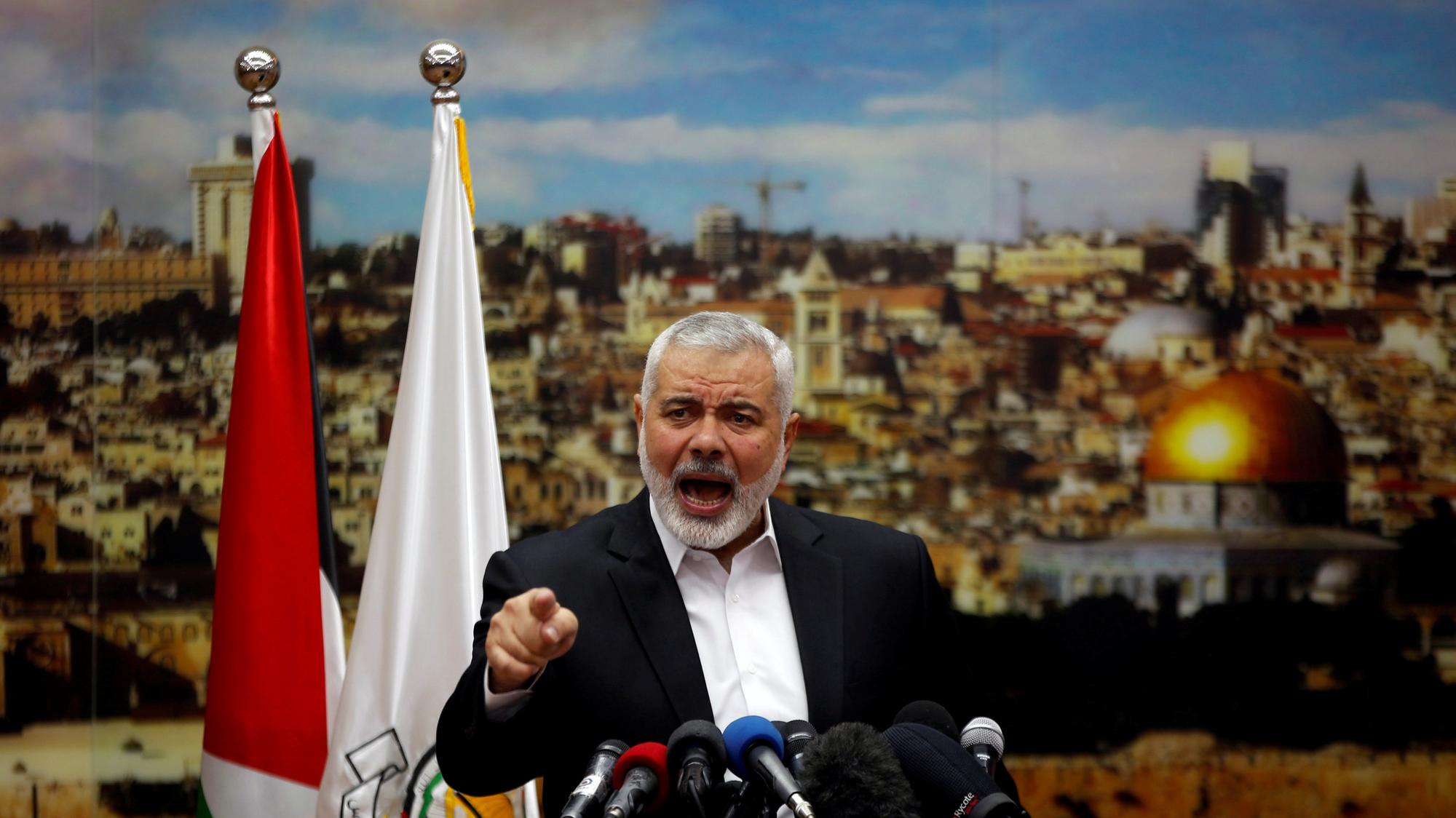 Vodca hnutia Hamas Ismáíl Haníja 