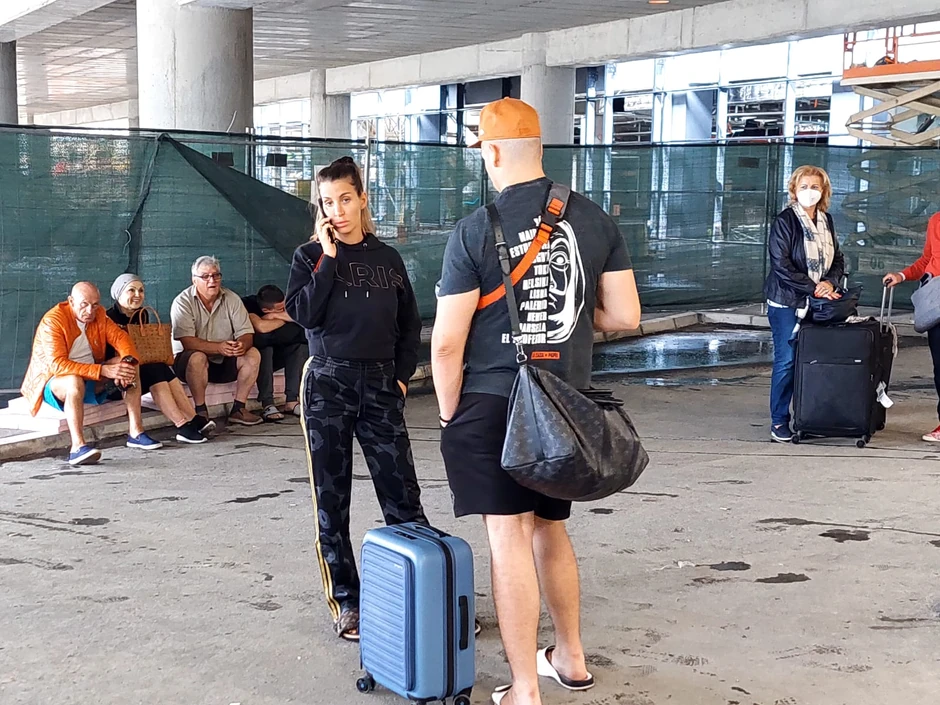 Sloba Radanović na aerodromu