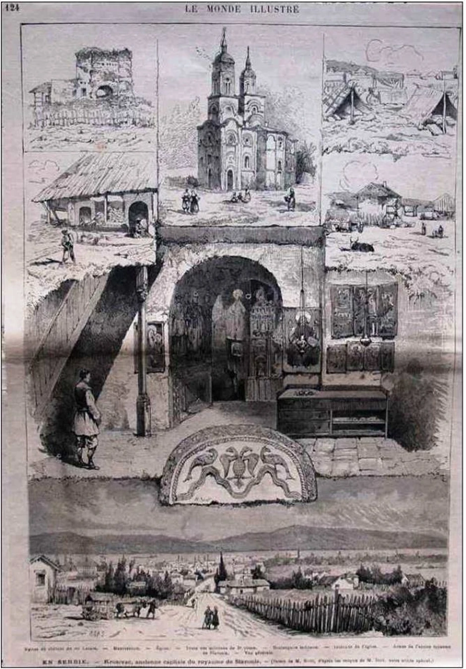 Prizori iz Kruševca u magazinu "La Monde Illustre" iz 1876.godine