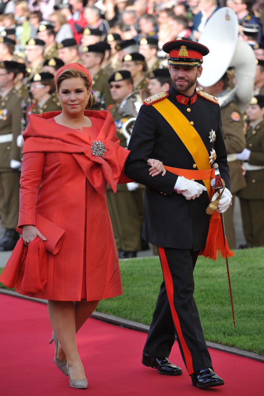 Maria Teresa z synem, księciem Guillaume