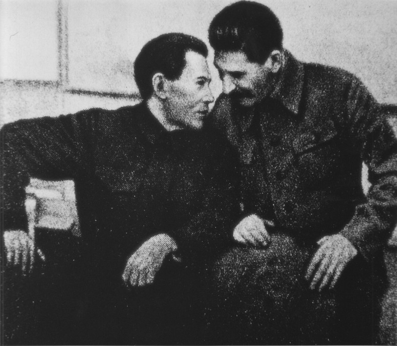 Nikołaj Jeżow i Józef Stalin, grudzień 1937 r.