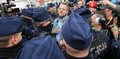 Strajk przedsiębiorców w Warszawie. Paweł Tanajno: policja kłamie!