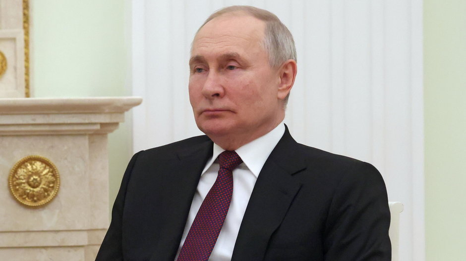 Władimir Putin podczas spotkania z Xi Jinpingiem na Kremlu (20.03.2023)