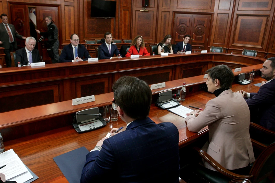 Ana Brnabić sa članovima delegacije Atlantskog saveta