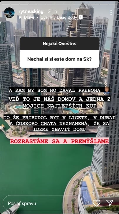 Rytmus si plánuje dom ponechať.